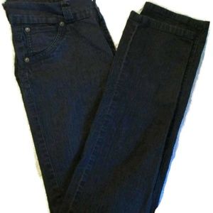Black Stretch Straight Leg Jeans***